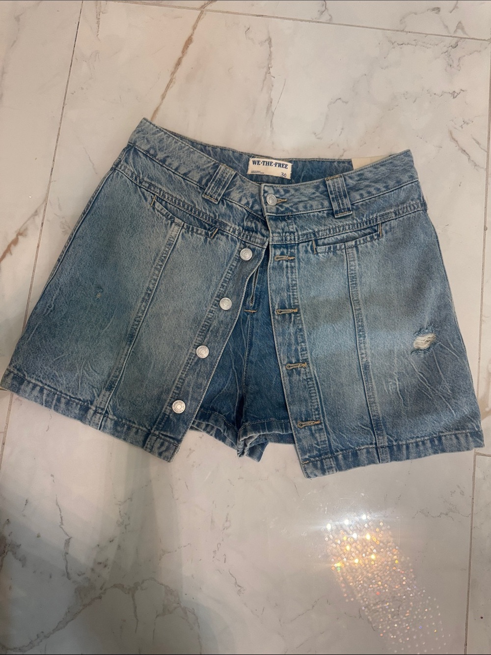 WE THE FREE Midnight Sun Denim Skort
